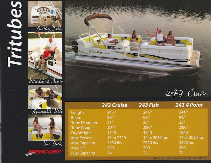 Bentley 2008 Pontoon Brochure SailInfo I