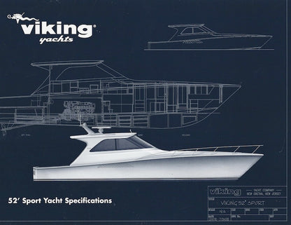 Viking 52 Sport Yacht Specification Brochure