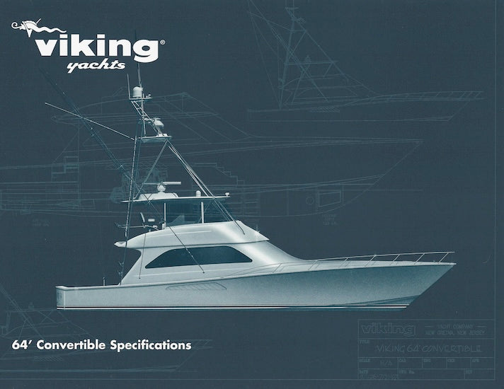 Viking 64 Convertible Specification Brochure