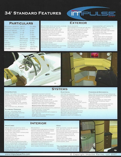 Impulse 34 Offshore and Express Brochure