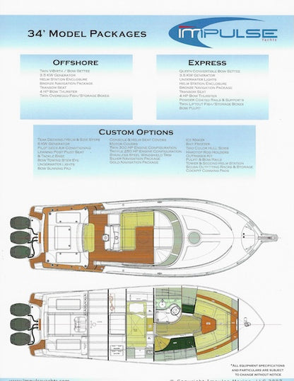 Impulse 34 Offshore and Express Brochure