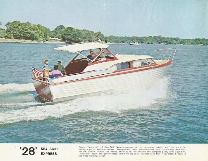 Owens Owens Matador 28 Sea Skiff Express Specification Brochure