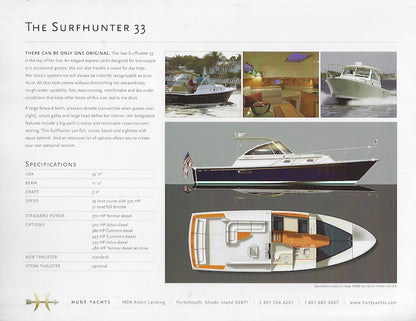 Hunt Surfhunter 33 Brochure