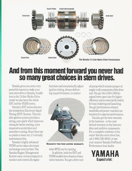 Yamaha Sterndrive Brochure