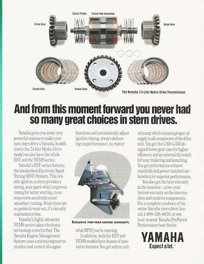 Yamaha Sterndrive Brochure