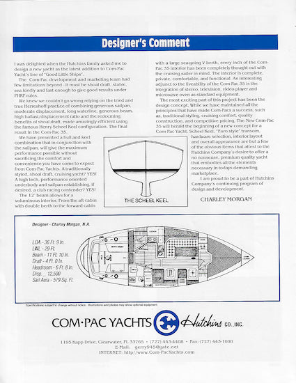 Com-Pac 35 Brochure – SailInfo I boatbrochure.com