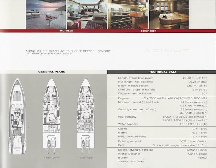 Azimut 2007 / 2008 Brochure