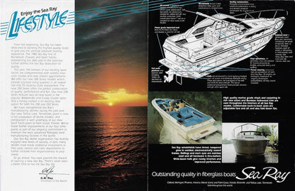 Sea Ray 1985 Poster Brochure