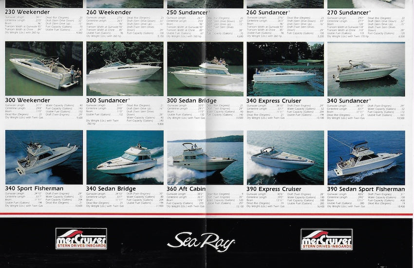 Sea Ray 1985 Poster Brochure