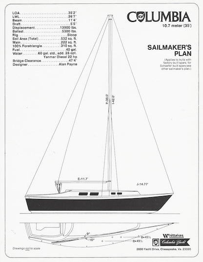 Columbia 10.7 Sailmaker Brochure