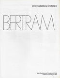 Bertram 28 II Flybridge Cruiser Specification Brochure