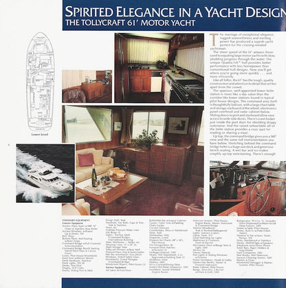 Tollycraft 1986 Brochure