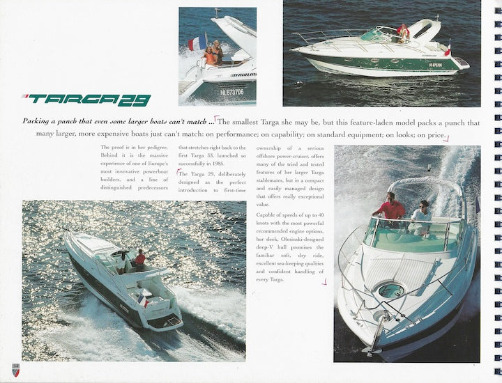 Fairline 1998 Targa & Phantom Brochure