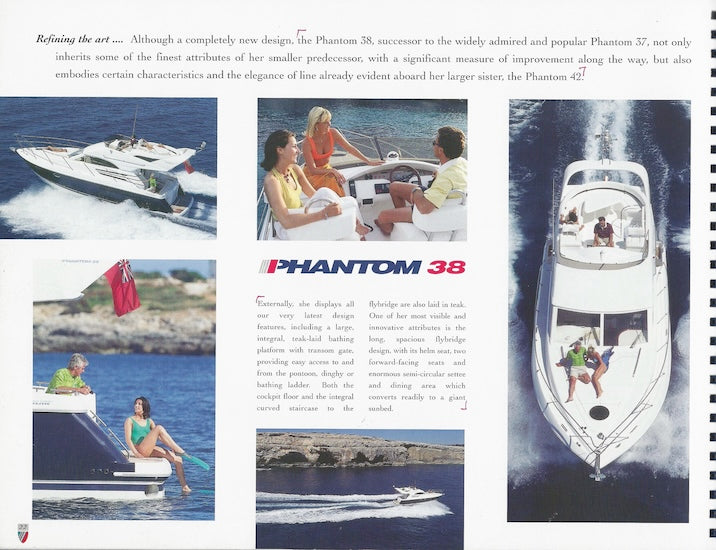 Fairline 1998 Targa & Phantom Brochure