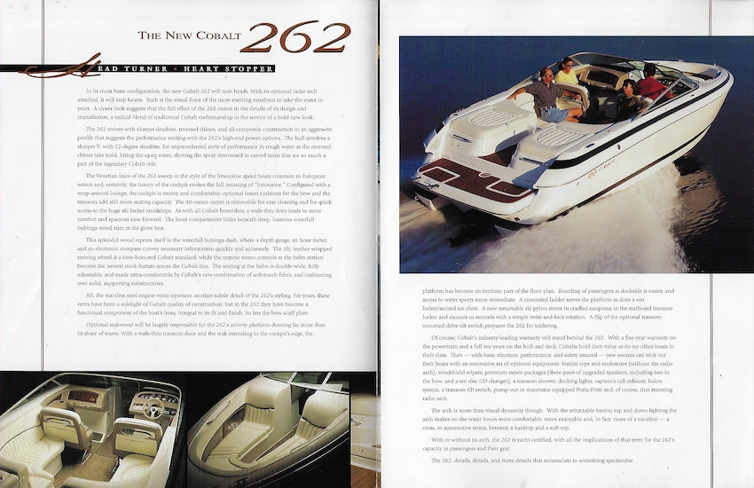 Cobalt 262 Brochure