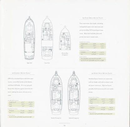 Hatteras 1997 Oversize Motor Yacht / Express Brochure