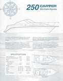 Carver 250 Mid-Cabin Express Specification Brochure