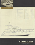 Carver 356 Aft Cabin Specification Brochure