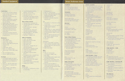 Carver 456 Aft Cabin Motor Yacht Specification Brochure