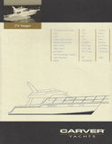 Carver 374 Voyager Specification Brochure
