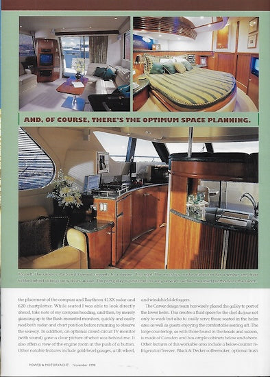 Carver 450 Voyager Pilothouse Power & Motoryacht Magazine Reprint Brochure