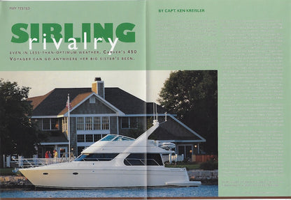 Carver 450 Voyager Pilothouse Power & Motoryacht Magazine Reprint Brochure