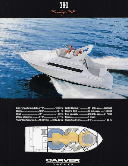 Carver 380 Santego SE Specification Brochure