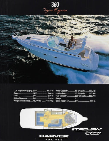 Trojan 360 Express Specification Brochure (1999)