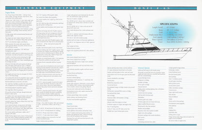 Roscioli Donzi R-65 Specification Brochure