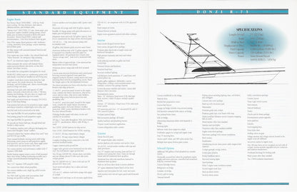 Roscioli Donzi R-73 Specification Brochure