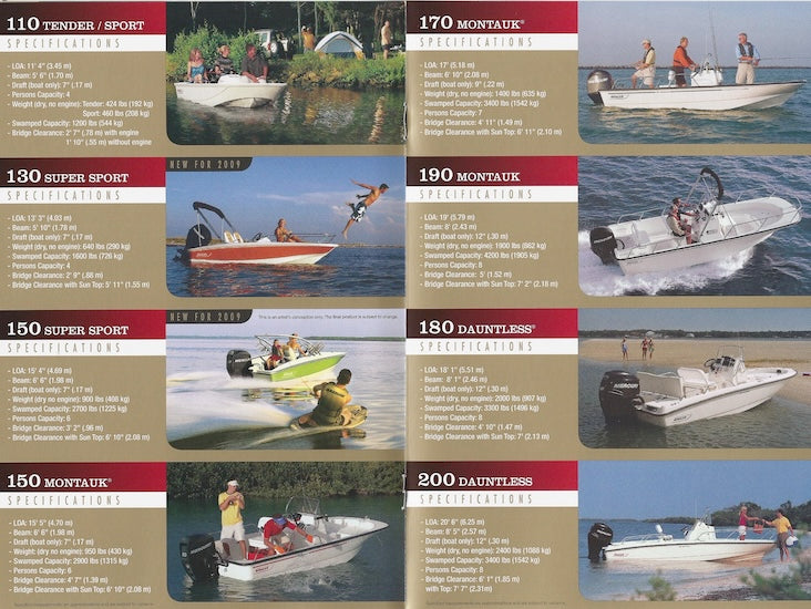 Boston Whaler 2009 Brochure