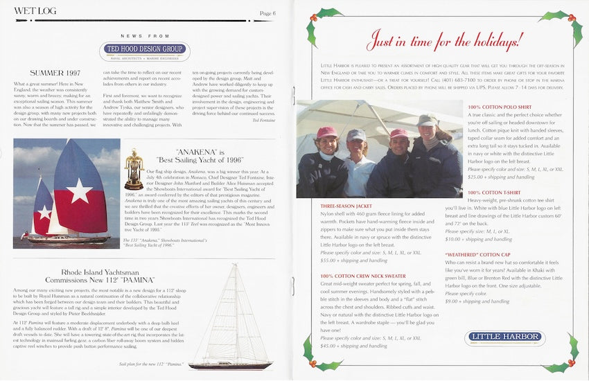 Hood / Little Harbor Wet Log Newsletter - Fall 1997