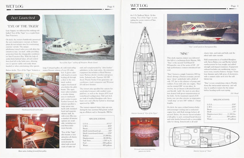 Hood / Little Harbor Wet Log Newsletter - Fall 1996