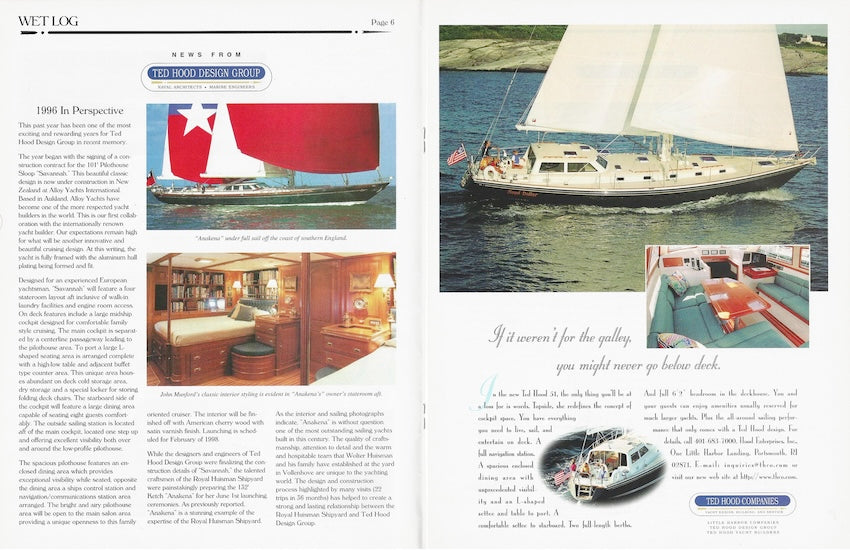Hood / Little Harbor Wet Log Newsletter - Fall 1996