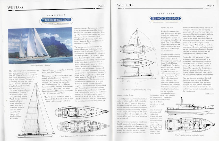 Hood / Little Harbor Wet Log Newsletter - Fall 1996