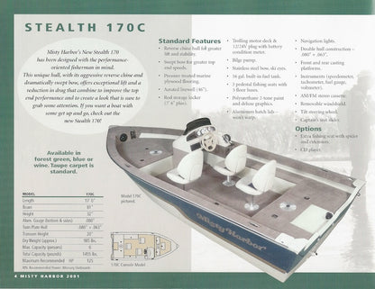 Misty Harbor 2001 Fishing Brochure