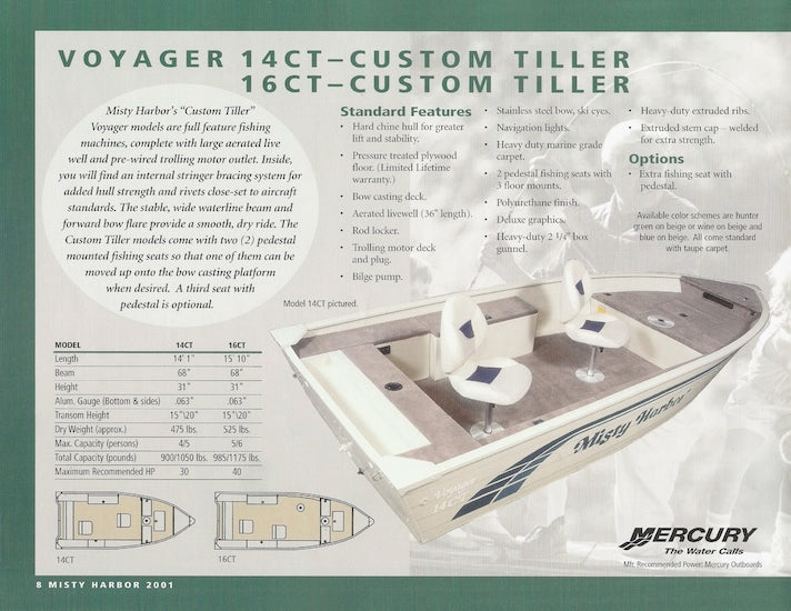 Misty Harbor 2001 Fishing Brochure