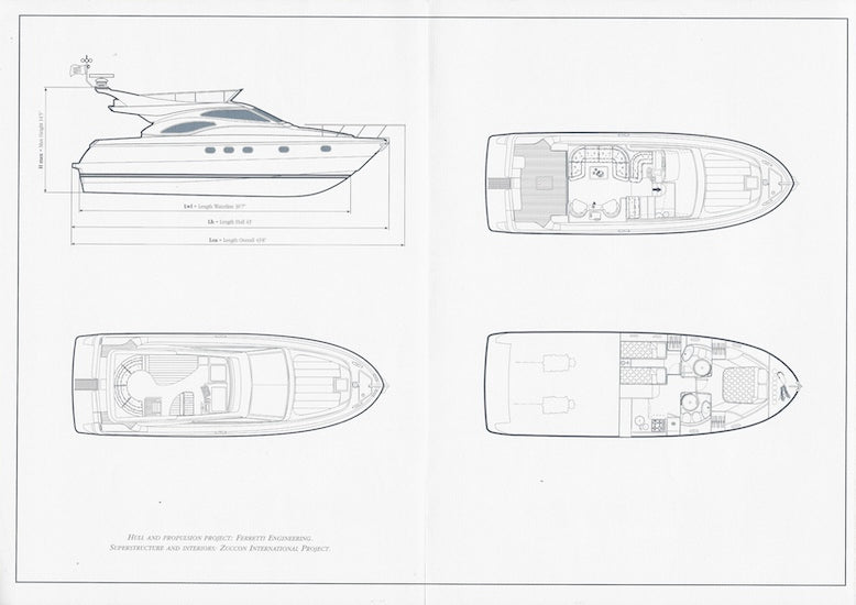 Ferretti 430 Specification Brochure