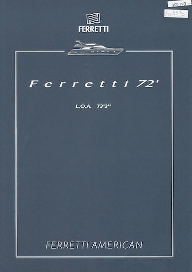 Ferretti 72 Specification Brochure
