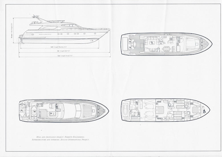 Ferretti 72 Specification Brochure