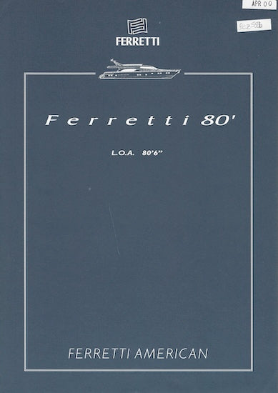 Ferretti 80 Specification Brochure
