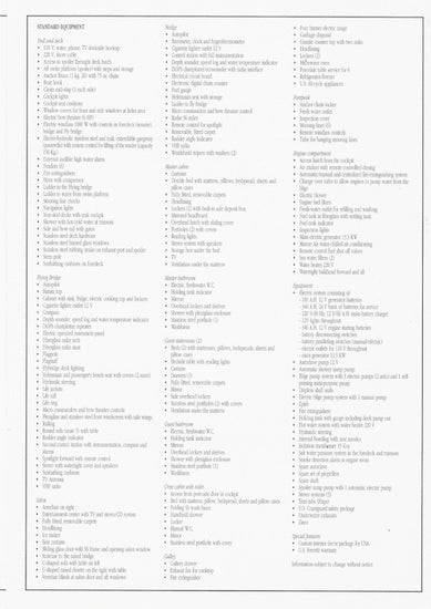 Ferretti 46 Specification Brochure