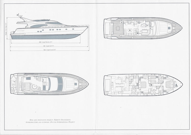 Ferretti 68 Specification Brochure