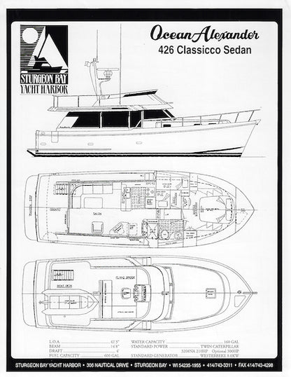 Ocean Alexander 423/426 Classicco Specification Brochure