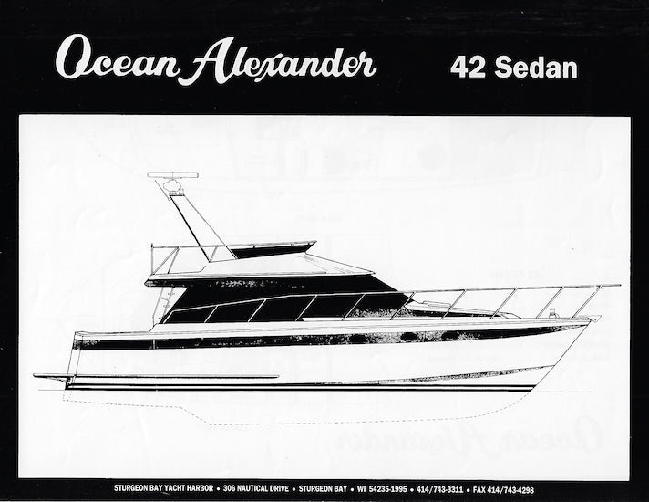 Ocean Alexander 42 Sedan Specification Brochure