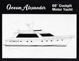 Ocean Alexander 66 Cockpit Motor Yacht Specification Brochure