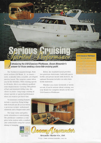 Ocean Alexander 510 Classicco Pilothouse Brochure