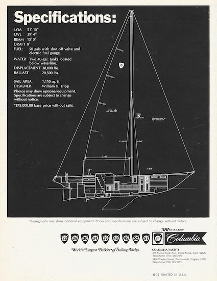 Columbia 52 Brochure