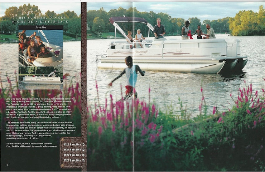 Smoker Craft 2002 Pontoon & Fiberglass Brochure
