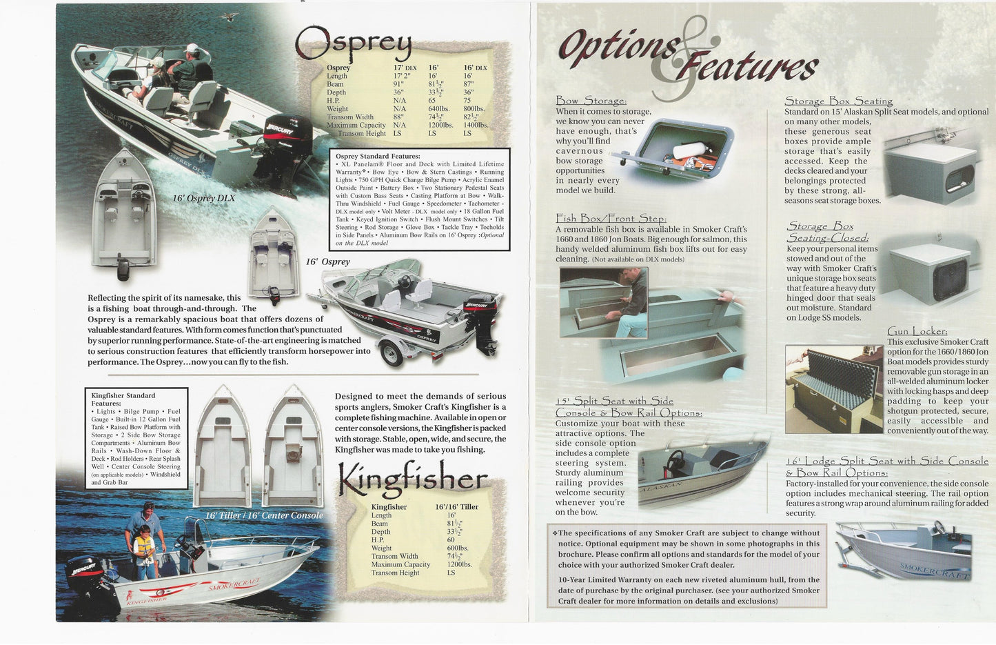 Smoker Craft 2001 American Angler Brochure